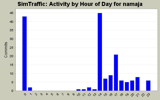 Activity by Hour of Day for namaja